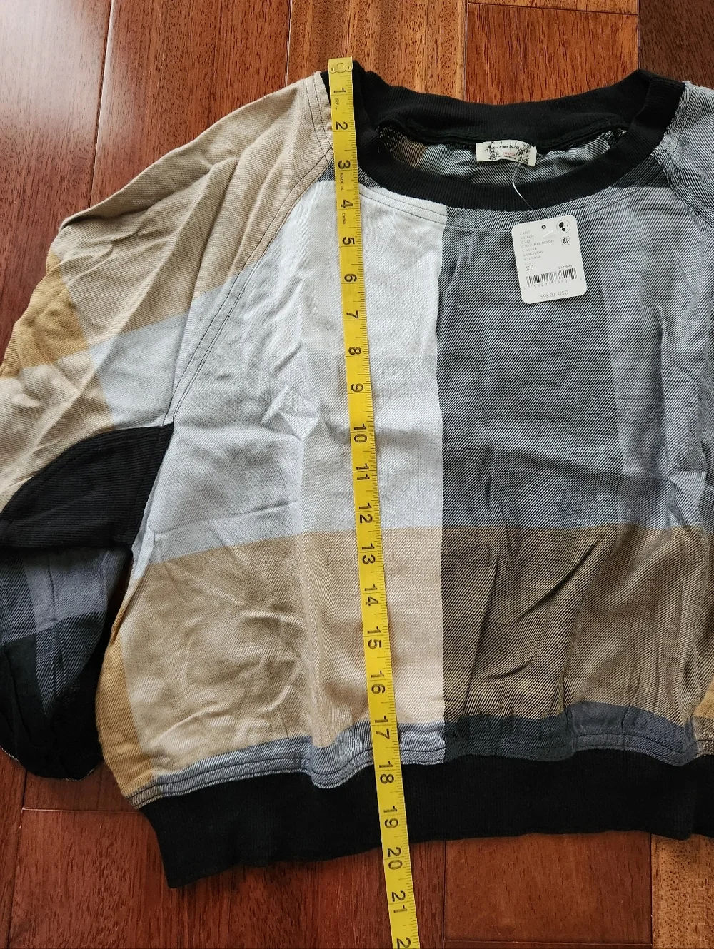 Free People Sugar Cookie Flannel Pullover -NEUTRAL COMBO -XS **NEW